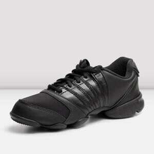 BLOCH WOMAN'S TRINITY BLACK LEATHER SPLIT SOLE DANCE SNEAKER NWOB🎶LETS DANCE🎶